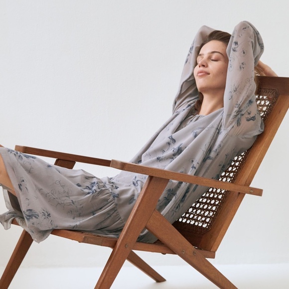 Aritzia Wilfred⎜MIRIAM DRESS⎜DRY BASIL / GRANITE BLUE - Picture 1 of 15